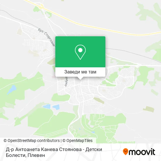 Д-р Антоанета Канева Стоянова - Детски Болести карта