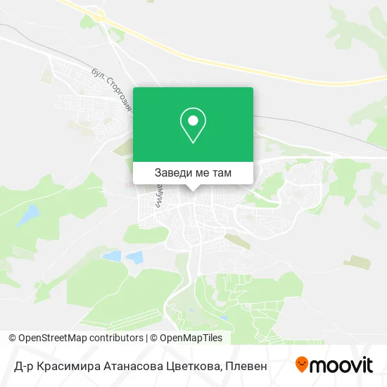 Д-р Красимира Атанасова Цветкова карта