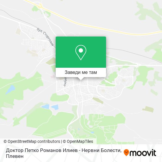 Доктор Петко Романов Илиев - Нервни Болести карта