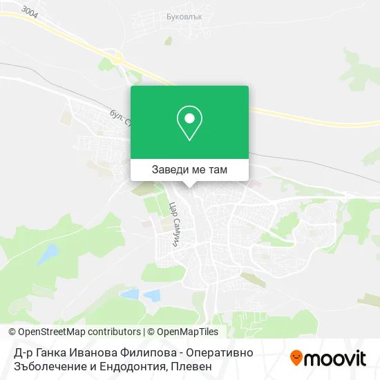 Д-р Ганка Иванова Филипова - Оперативно Зъболечение и Ендодонтия карта