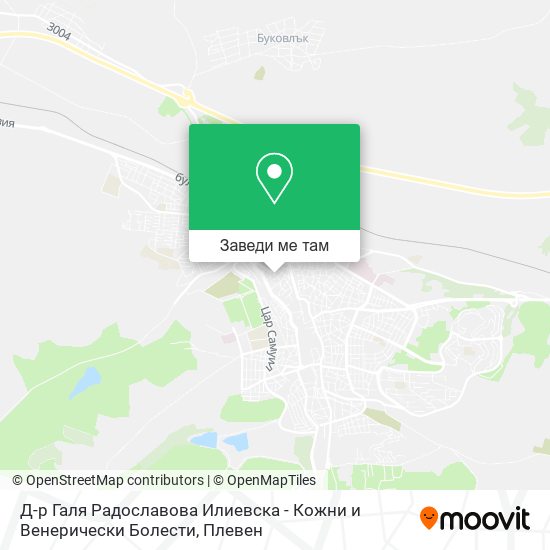 Д-р Галя Радославова Илиевска - Кожни и Венерически Болести карта