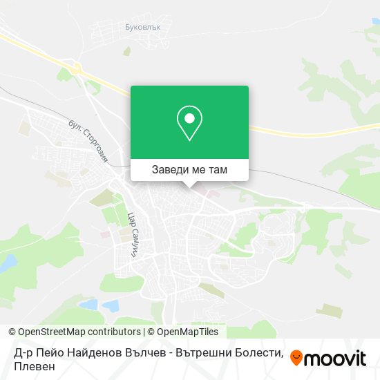 Д-р Пейо Найденов Вълчев - Вътрешни Болести карта
