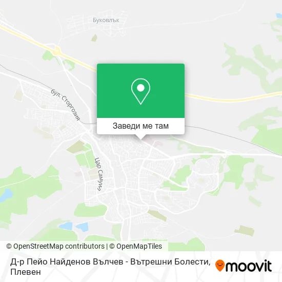 Д-р Пейо Найденов Вълчев - Вътрешни Болести карта