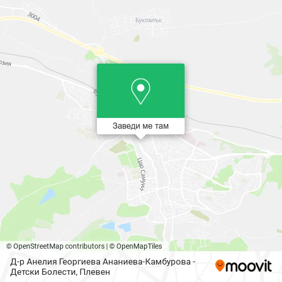 Д-р Анелия Георгиева Ананиева-Камбурова - Детски Болести карта