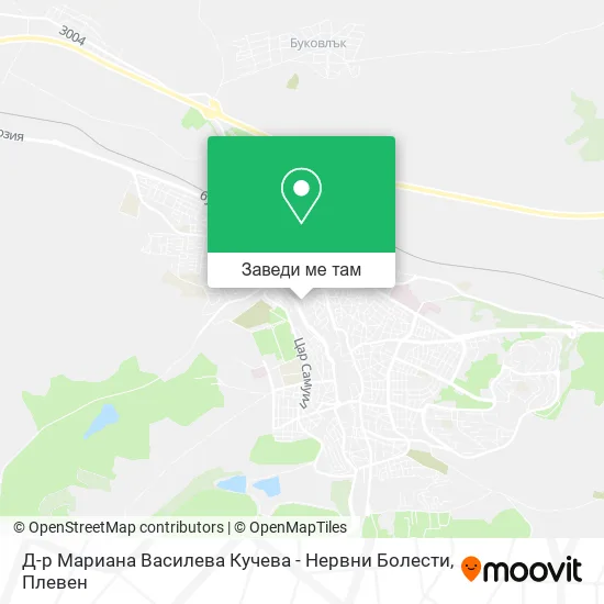 Д-р Мариана Василева Кучева - Нервни Болести карта