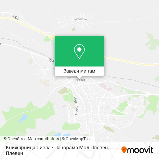 Книжарница Сиела - Панорама Мол Плевен карта