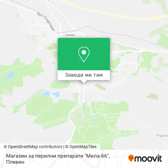 Магазин за перилни препарати "Мила-66" карта