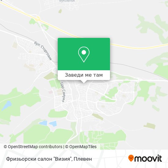 Фризьорски салон "Визия" карта