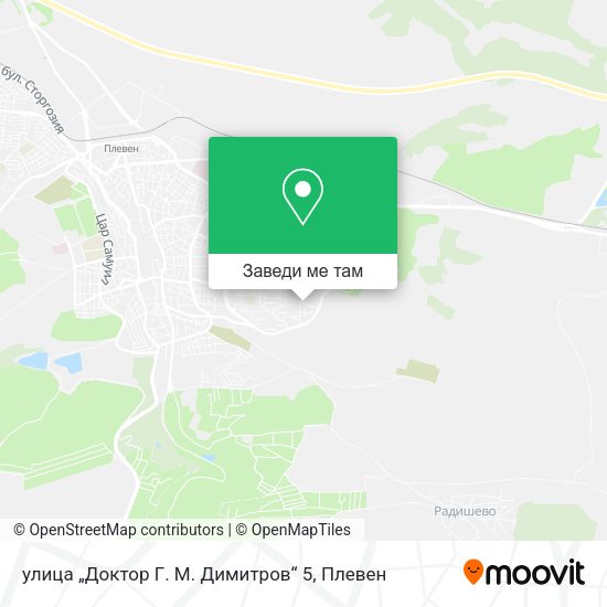 улица „Доктор Г. М. Димитров“ 5 карта