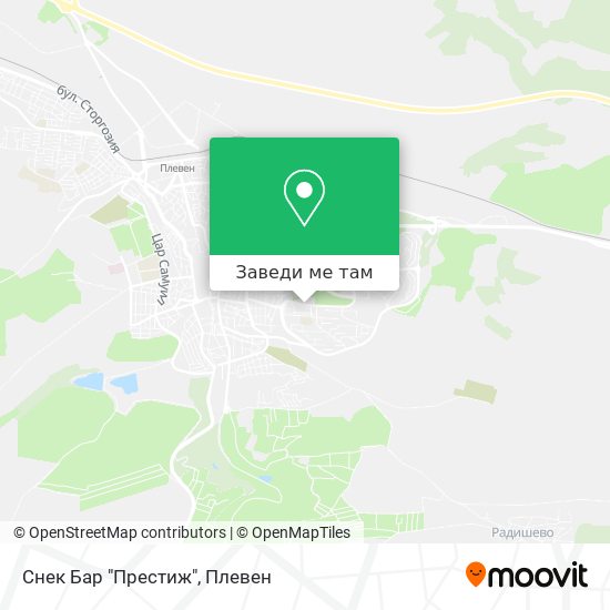 Снек Бар "Престиж" карта
