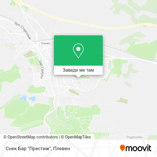 Снек Бар "Престиж" карта