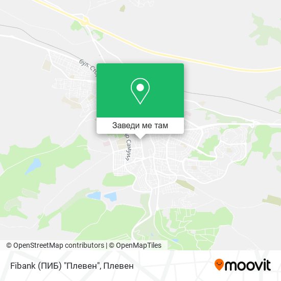 Fibank (ПИБ) "Плевен" карта