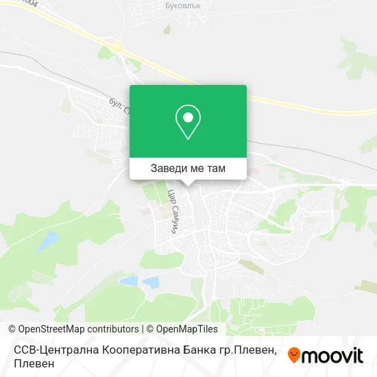 CCB-Централна Кооперативна Банка гр.Плевен карта