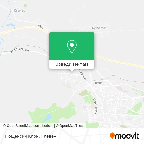 Пощенски Клон карта