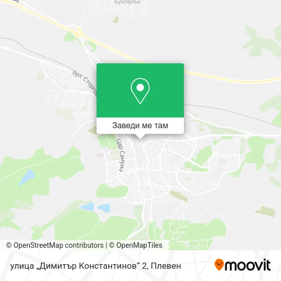 улица „Димитър Константинов“ 2 карта
