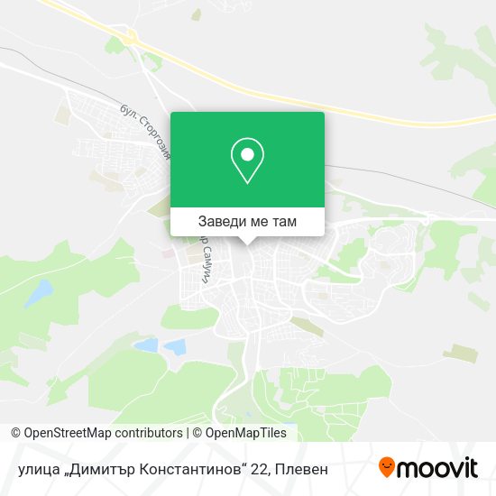 улица „Димитър Константинов“ 22 карта