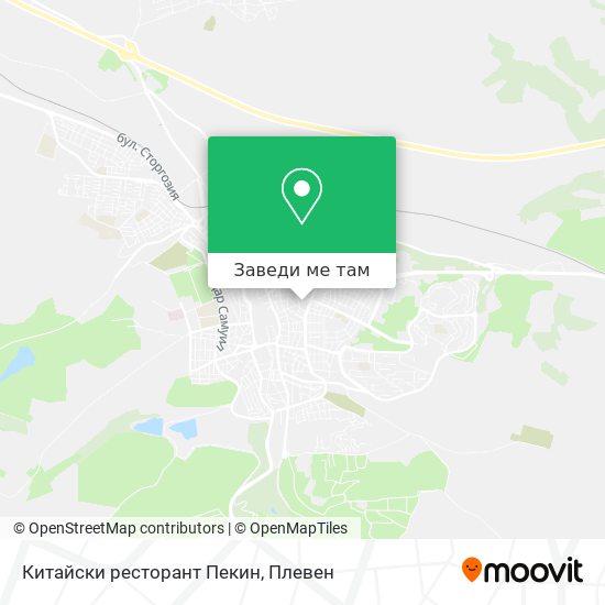 Китайски ресторант Пекин карта