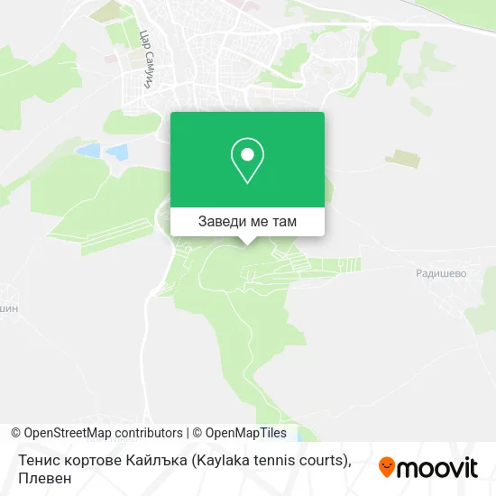 Тенис кортове Кайлъка (Kaylaka tennis courts) карта