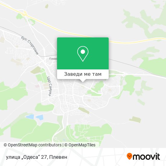 улица „Одеса“ 27 карта