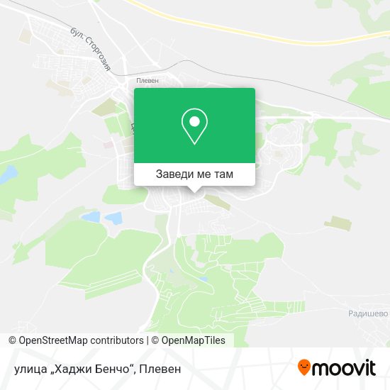 улица „Хаджи Бенчо“ карта