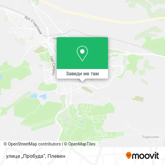 улица „Пробуда“ карта