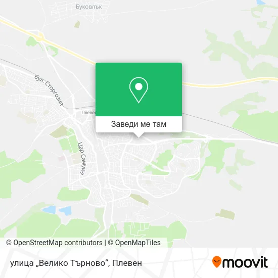 улица „Велико Търново“ карта