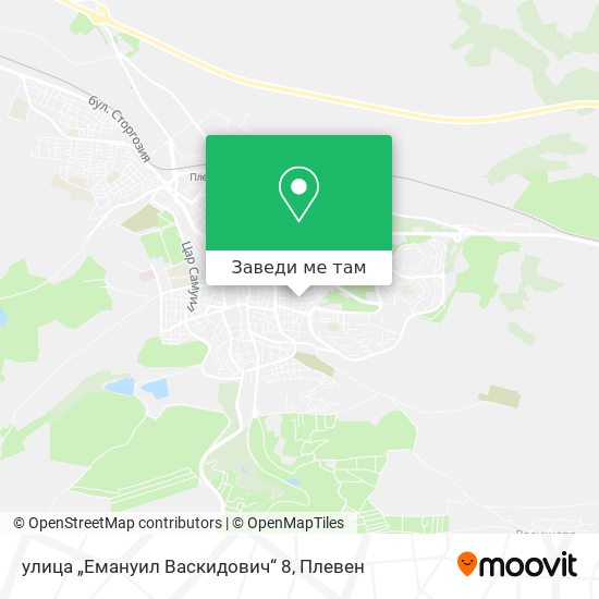 улица „Емануил Васкидович“ 8 карта