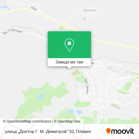 улица „Доктор Г. М. Димитров“ 52 карта