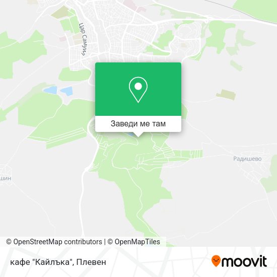 кафе "Кайлъка" карта