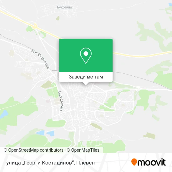улица „Георги Костадинов“ карта