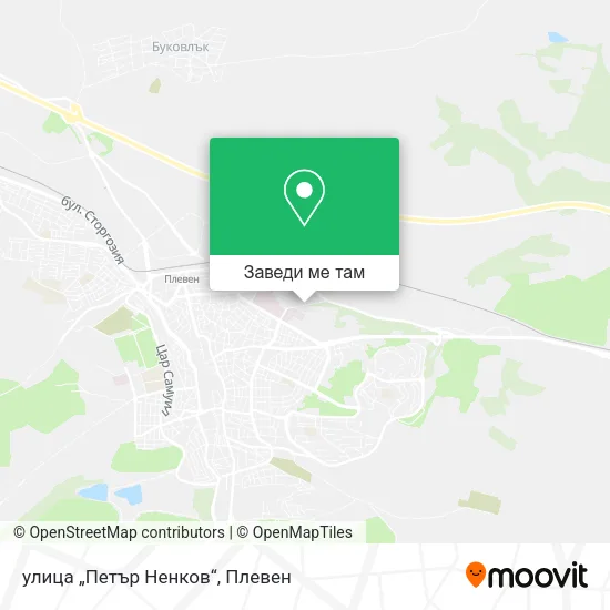 улица „Петър Ненков“ карта