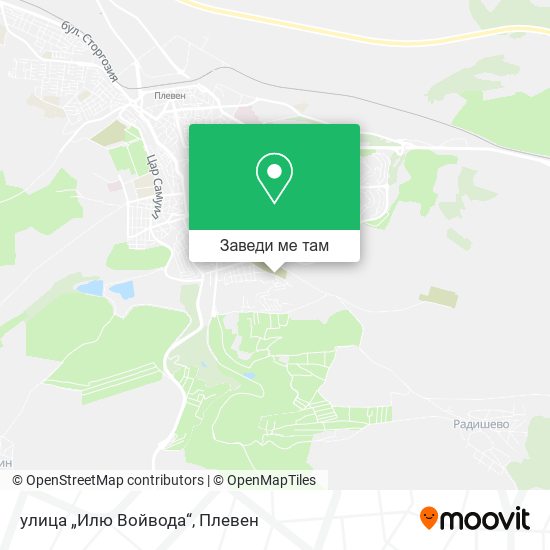 улица „Илю Войвода“ карта