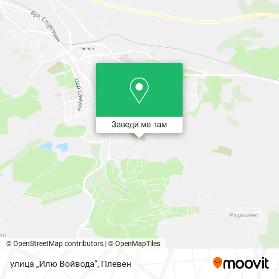 улица „Илю Войвода“ карта