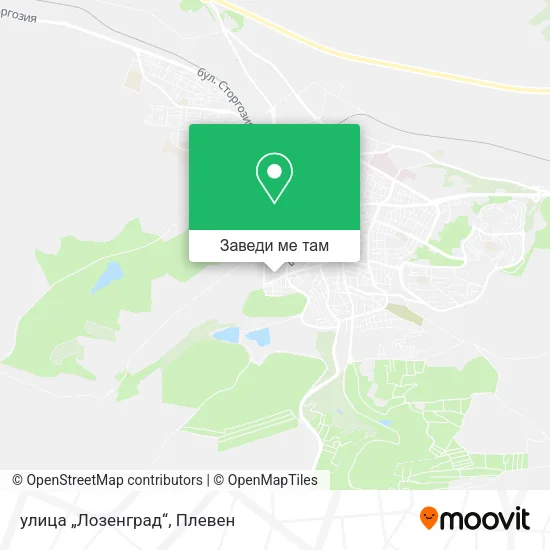улица „Лозенград“ карта