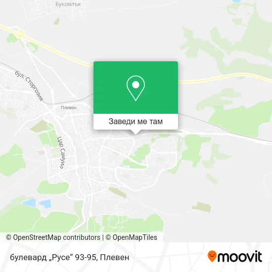 булевард „Русе“ 93-95 карта