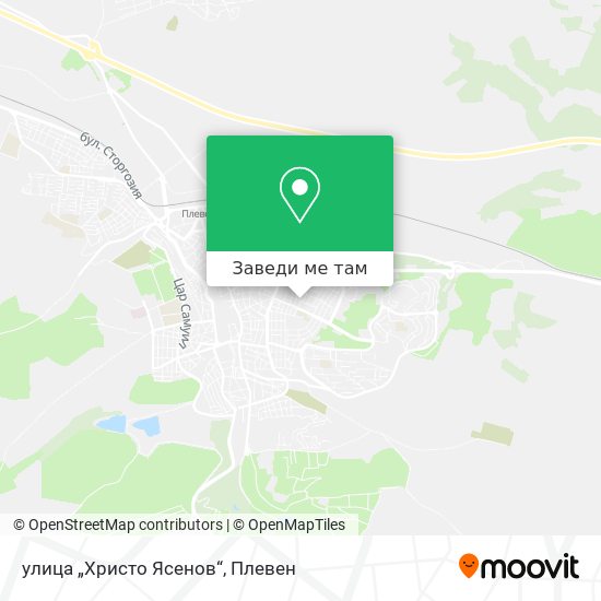 улица „Христо Ясенов“ карта