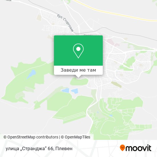улица „Странджа“ 66 карта
