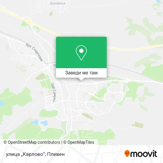 улица „Карлово“ карта