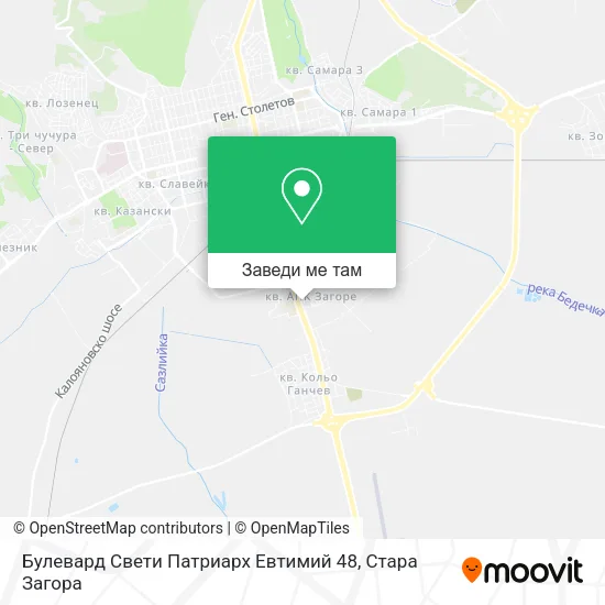 Булевард Свети Патриарх Евтимий 48 карта