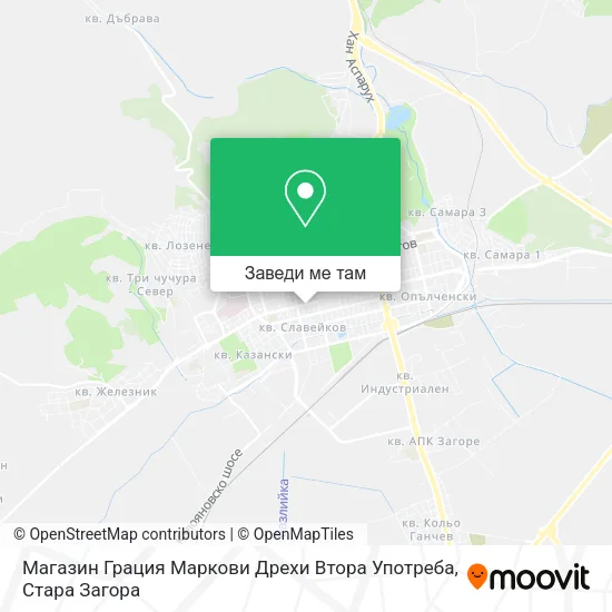 Магазин Грация Маркови Дрехи Втора Употреба карта