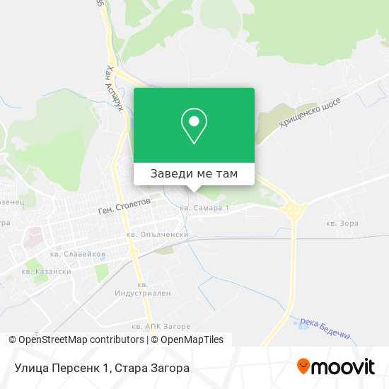 Улица Персенк 1 карта