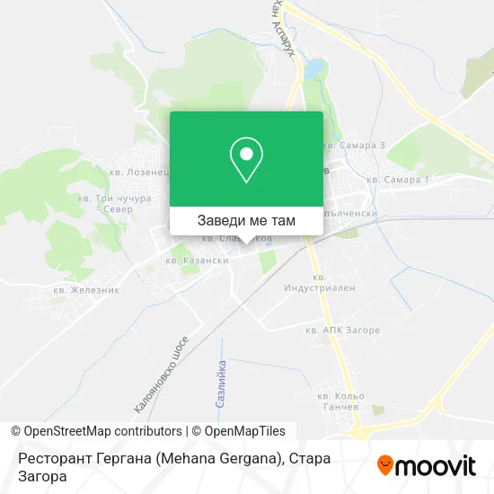 Ресторант Гергана (Mehana Gergana) карта