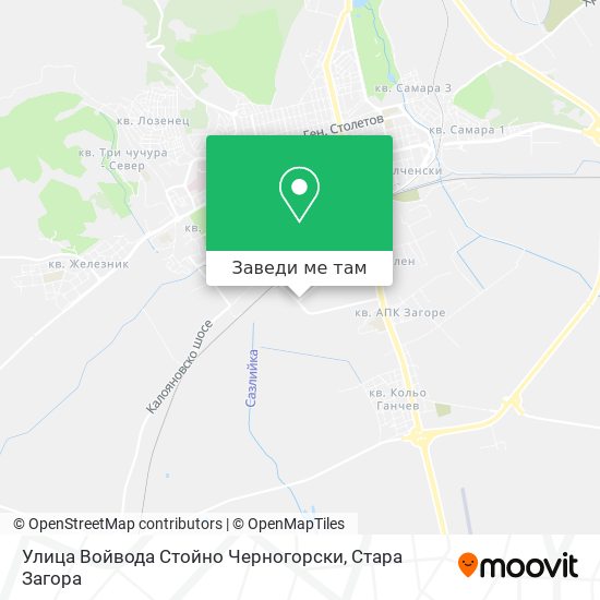 Улица Войвода Стойно Черногорски карта