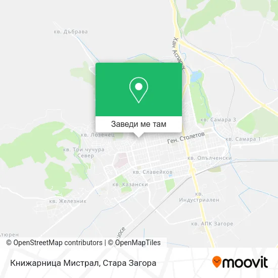 Книжарница Мистрал карта