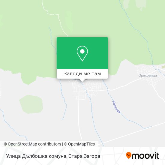 Улица Дълбошка комуна карта