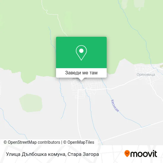 Улица Дълбошка комуна карта