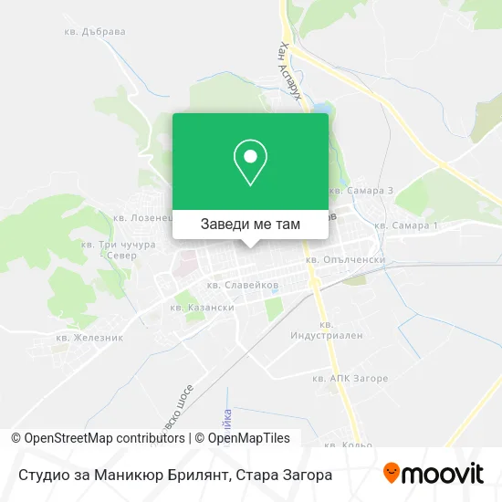 Студио за Маникюр Брилянт карта