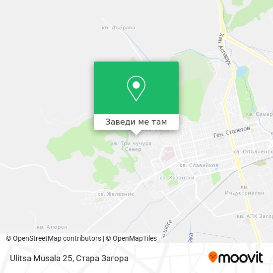 Ulitsa Musala 25 карта