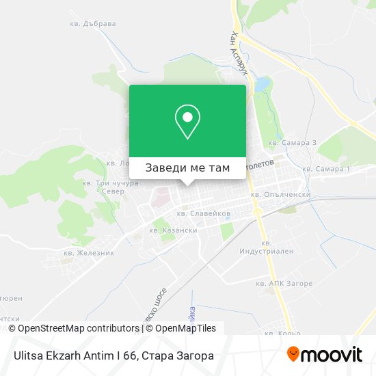 Ulitsa Ekzarh Antim I 66 карта