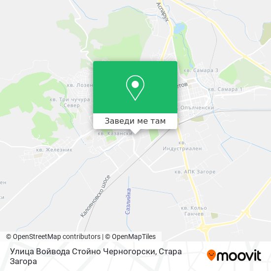 Улица Войвода Стойно Черногорски карта